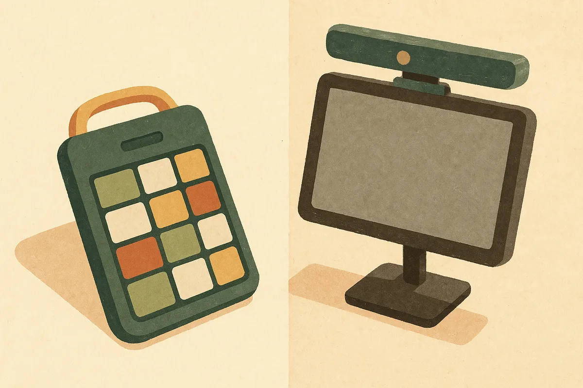 Illustration for Go Talk Fit vs. PRC-Saltillo Eye Tracking: Two Very Different Paths to Communication