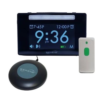 Serene Innovations CentralAlert CA360Q Alarm Clock Receiver + Doorbell + Bed Shaker Kit