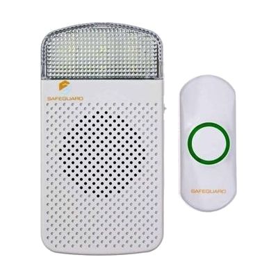 Safeguard Supply Wireless Doorbell + Flashing Strobe Receiver Kit