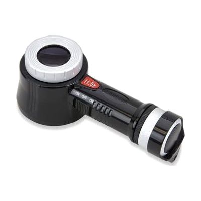 Carson PRO Series MeasureLoupe with LED-UV Light - 11.5x