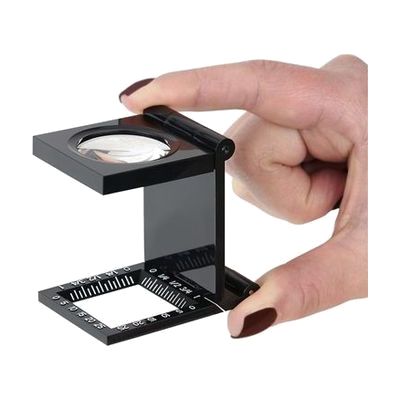 Carson Metal Linen Test Glass Loupe Magnifier - 5 x 30mm