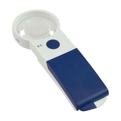 Reizen EZ Touch 6X 20D LED Handheld Magnifier- Round Lens 57mm