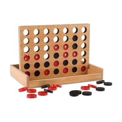 Wooden 4 in a Row Tactile Game