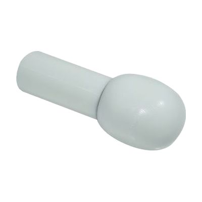 Europa Mushroom Rolling Cane Tip - 1-2 inch White