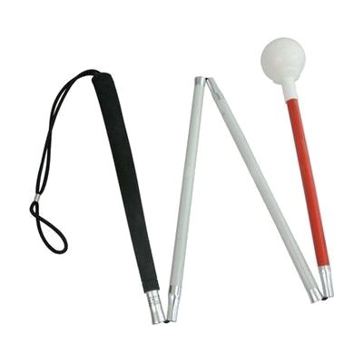 4-Section Alum Folding Cane with Rolling Tip 44-in