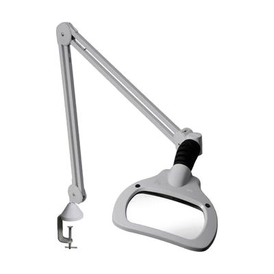 WAVE LED Magnifier- 30in Arm- 5D 2.25x- Clamp- Grey