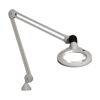 KFM LED Magnifier- 45in Arm- 5.0D 2.25x- Clamp- White