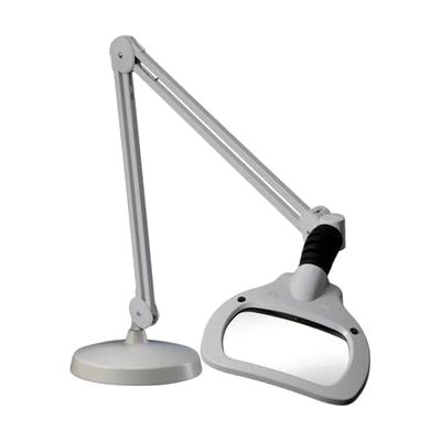 WAVE LED Magnifier- 30in Arm- 3.5D 1.88x- Base- Grey