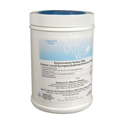 Audiowipes Disinfectant Towelettes -Canister