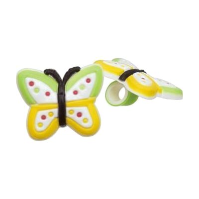 Tube Rider for BTE Hearing Aids and Cochlear Implants- Green and Yellow Butterfly