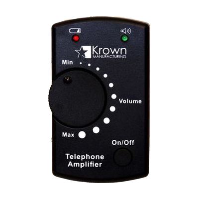 Inline Telephone Amplifier X35- Multiplies Sound Up To 35X- Black
