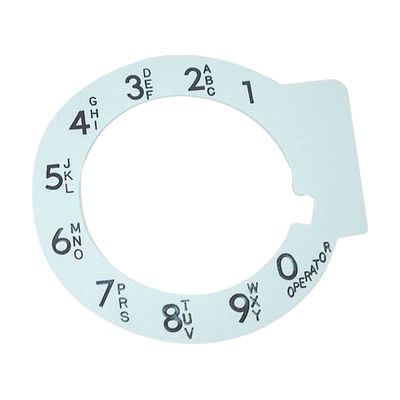 Large Print Rotary Telephone Dial Overlay