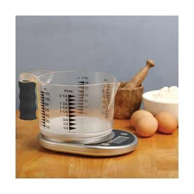 Talking Kitchen Scale with Easy-To-See Measuring Jug