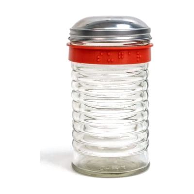 Glass braille sugar dispenser