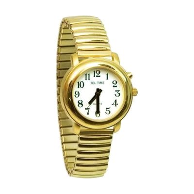 Ladies Gold-Tone One Button Talking Watch
