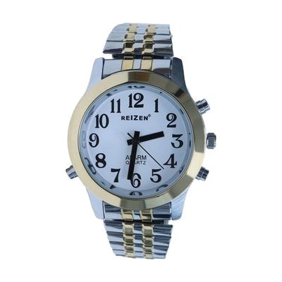 Talking Watch- Mens- 2 Voices- Bi-Color- Expansion Band