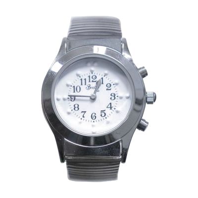 Braille TelTalk TALKING Mens chrome watch