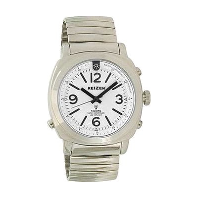 Reizen Talking Atomic Watch with Top Light- Expansion Band