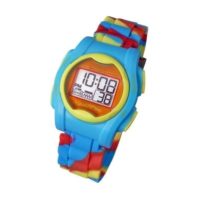 VibraLITE Mini Vibration Watch VM-SMC with Multicolored Silicone Band