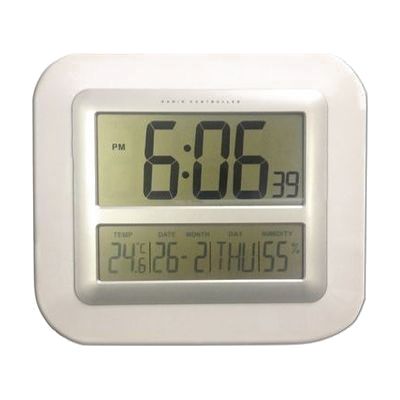 Jumbo Numbers LCD Alarm Clock - Atomic, Radio Controlled