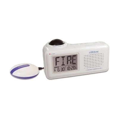 Lifetone HL Bedside Fire Alarm and Clock