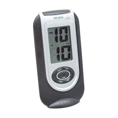 Reizen LCD Talking Alarm Clock- Rectangular