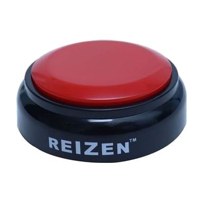 Reizen EL Button Talking Alarm Clock - Spanish Red with Black