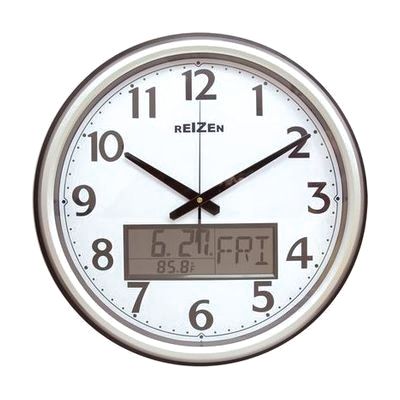 Low Vision Analog-LCD Wall Clock-Calendar-Thermometer