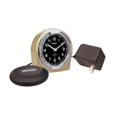 Reizen Braille Quartz Alarm Clock with Bed Shaker Combo
