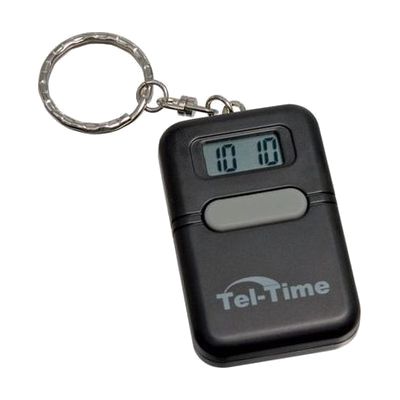 Tel-Time Talking Key Chain Square -Black