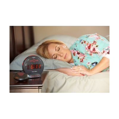 Sonic Bomb Alarm Clock and Bed Shaker - Black