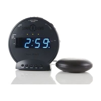 The Sonic Bomb BLACKOUT Alarm Clock with Super Shaker