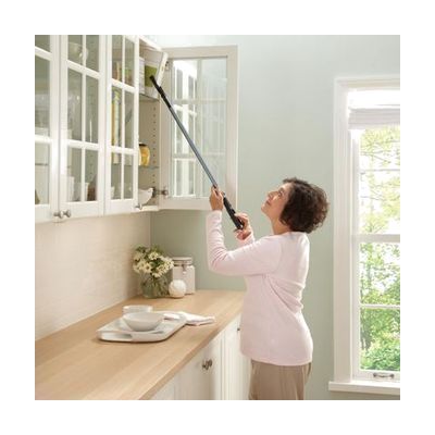 Long-handled grabber tool about 31 inches with a full pistol-grip handle and claw jaw at the tip