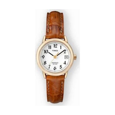 TIMEX Easy Reader 25mm Leather Strap Watch