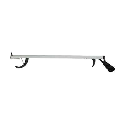 Long handled reacher with ergonomic pistol-grip handle and magnetic jaw tip, shown in approximately 26-27 inch length