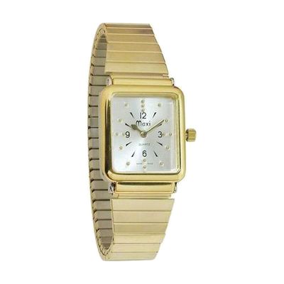 Unisex Bi-Color Quartz Braille Watch with Bi-Color Expansion Band