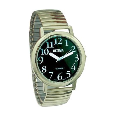 Ultima Low Vision Watch- Black Dial-Unisex