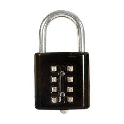 Tactile Push-Button Combination Padlock- Black