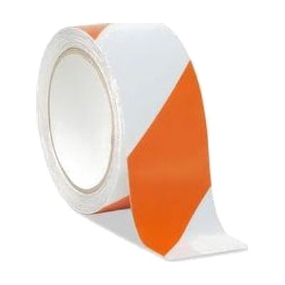 Low Vision Reflective Tape- White and Orange Striped