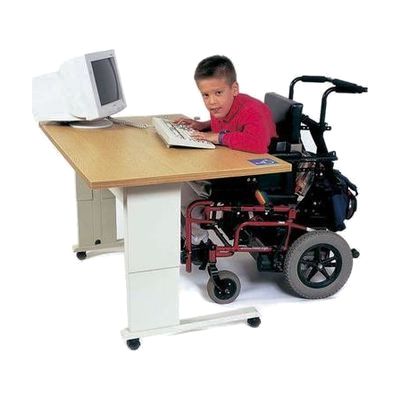 Accessible Computer Workstation with Hand-Crank