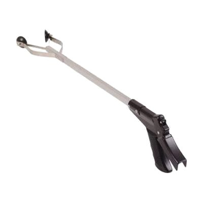 Long-handled reacher tool with suction cup tip, approximately 30 inches, lightweight aluminum construction