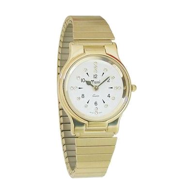 Mens President Gold-Tone Quartz Braille Watch with Gold-Tone Expansion Band