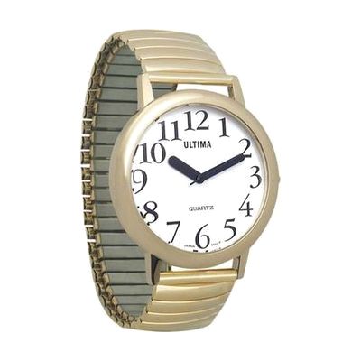 Ultima Low Vision Watch- White Dial- Unisex