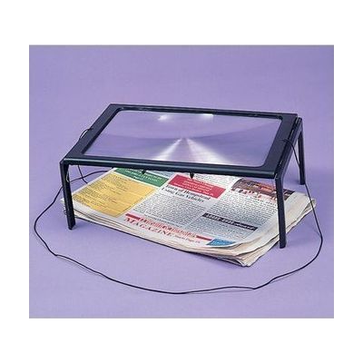 Full Page Magnifier on legs with LED light