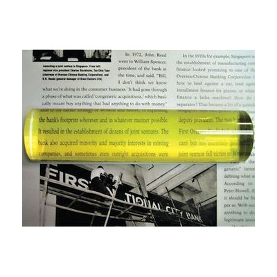 2X Yellow Bar Magnifier 6" x 1.5"