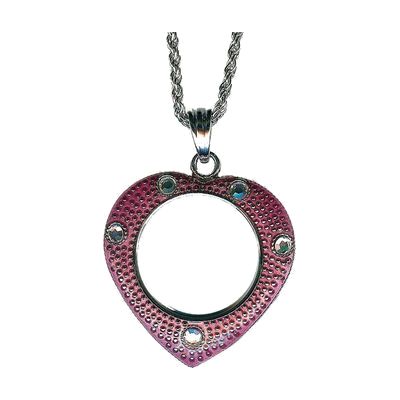 Heart Pendant 4X Magnifier