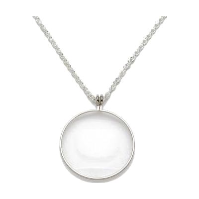 6x Pendant Magnifier Silver or Gold Tone