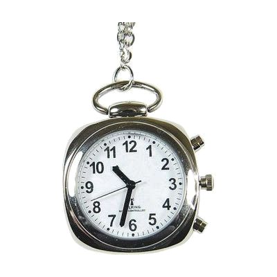 Talking Atomic Pendant Watch with Silver Chain