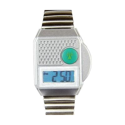 Digital Talking Atomic Watch - Silver Expansion Band