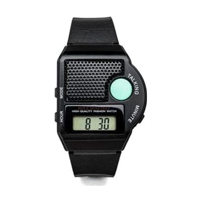 Front Button, Front Speaker Talking Watch